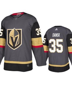 Men Vegas Golden Knights Oscar Dansk 35 Home Black Jersey Jersey - Robokeg