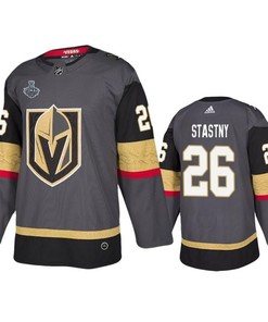 Men Vegas Golden Knights Paul Stastny 26 Home Gray Jersey Jersey - Robokeg