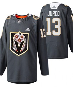 Men Vegas Golden Knights Tomas Jurco 13 Gray 2023 Latino Heritage Night Special Jersey Jersey - Robokeg