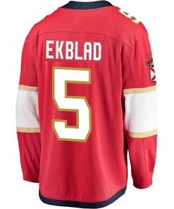Men's Aaron Ekblad Red Florida Panthers Breakaway Player Jersey Jersey - Robokeg