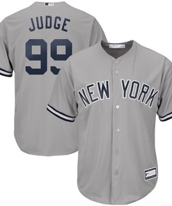 Men's Aaron Judge Gray New York Yankees Big & Tall Player Jersey - Robokeg