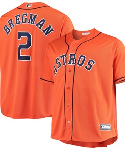 Men's Alex Bregman Orange Houston Astros Big & Tall Player Jersey - Robokeg