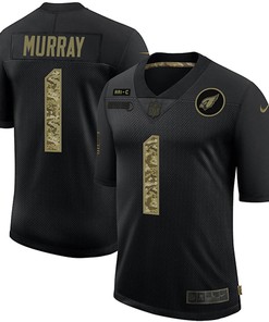 Mens Arizona Cardinals #1 Kyler Murray 2020 Black Camo Salute To Service Stitched Nfl Jersey - Robokeg