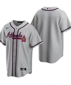 Mens Atlanta Braves Mlb Team 2020 Alternate Gray Jersey Gift For Braves Fans Baseball Fans - Robokeg