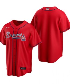 Mens Atlanta Braves Mlb Team 2020 Alternate Red Jersey Gift For Braves Fans Baseball Fans - Robokeg