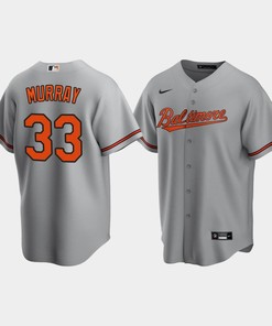 Men's Baltimore Orioles 33 Eddie Murray Gray Road Jersey - Robokeg