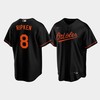 Men's Baltimore Orioles 8 Cal Ripken Jr. Black Alternate Jersey - Robokeg