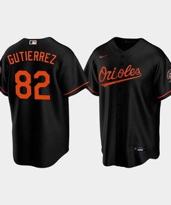 Men's Baltimore Orioles Kelvin Gutierrez 82 Alternate Black Jersey MLB Jersey - Robokeg