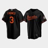 Men's Baltimore Orioles Maikel Franco 3 Alternate Black Jersey - Robokeg