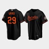 Men's Baltimore Orioles Ramon Urias 29 Alternate Black Jersey - Robokeg