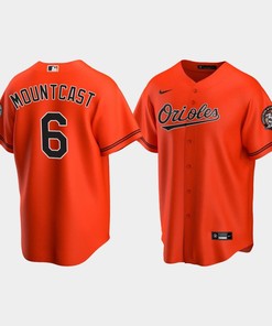 Men's Baltimore Orioles Ryan Mountcastle 6 Alternate Team Orange Jersey - Robokeg