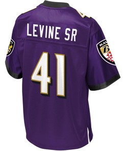 Mens Baltimore Ravens Anthony Levine Nfl Pro Line Team Color Jersey - Robokeg