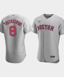 Men's Boston Red Sox 8 Carl Yastrzemski Gray Road Jersey - Robokeg