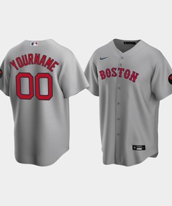 Men's Boston Red Sox Gray Road Custom Jerry Remy Jersey - Robokeg