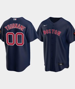 Men's Boston Red Sox Navy Alternate Custom Jerry Remy Jersey - Robokeg
