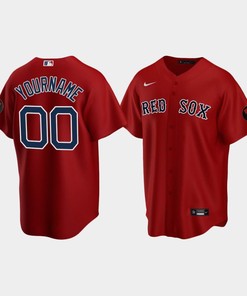 Men's Boston Red Sox Red Alternate Custom Jerry Remy Jersey - Robokeg