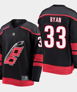 Men's Carolina Hurricanes Joakim Ryan 33 Alternate Black Jersey - Robokeg