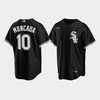 Men's Chicago White Sox 10 Yoan Moncada Black Alternate Jersey - Robokeg