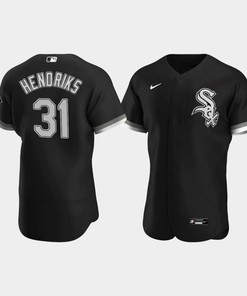 Men's Chicago White Sox 31 Liam Hendriks Black Alternate Jersey - Robokeg