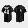 Men's Chicago White Sox 40 Reynaldo Lopez Black Alternate Jersey - Robokeg