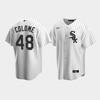 Men's Chicago White Sox 48 Alex Colome White Home Jersey - Robokeg