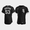 Men's Chicago White Sox 53 Drew Anderson Black Alternate Jersey - Robokeg