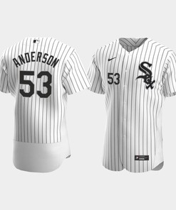 Men's Chicago White Sox 53 Drew Anderson White Home Jersey - Robokeg
