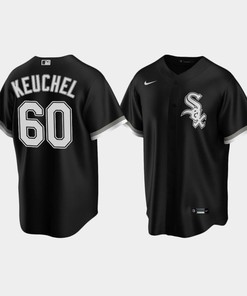 Men's Chicago White Sox 60 Dallas Keuchel Black Alternate Jersey - Robokeg