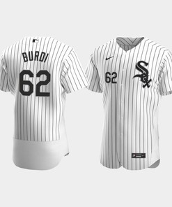 Men's Chicago White Sox 62 Zack Burdi White Home Jersey - Robokeg