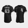 Men's Chicago White Sox 63 Matt Foster Black Alternate Jersey - Robokeg