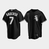 Men's Chicago White Sox 7 Tim Anderson Black Alternate Jersey - Robokeg