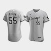 Men's Chicago White Sox Carlos Rodon 55 Gray MR Patch Player Jersey - Robokeg