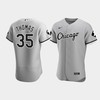 Men's Chicago White Sox Frank Thomas 35 Gray MR Patch Jersey - Robokeg