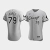 Men's Chicago White Sox Jose Abreu 79 Gray MR Patch Player Jersey - Robokeg