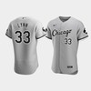 Men's Chicago White Sox Lance Lynn 33 Gray MR Patch Player Jersey - Robokeg
