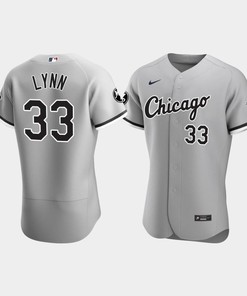 Men's Chicago White Sox Lance Lynn 33 Gray MR Patch Player Jersey - Robokeg