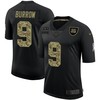 Mens Cincinnati Bengals #9 Joe Burrow 2020 Black Camo Salute To Service Limited Stitched Nfl Jersey - Robokeg
