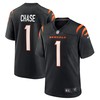 Mens Cincinnati Bengals Jamarr Chase Black 2021 Nfl Draft First Round Pick No 5 Game Jersey Gift For Cincinnati Bengals Fans - Robokeg