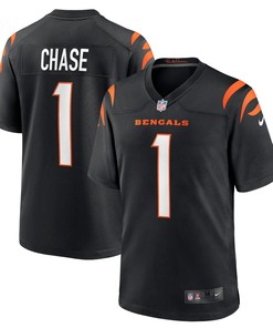 Mens Cincinnati Bengals Jamarr Chase Black 2021 Nfl Draft First Round Pick No 5 Game Jersey Gift For Cincinnati Bengals Fans - Robokeg