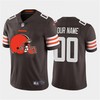 Mens Cleveland Browns Active Player 2020 New Brown Team Big Logo Limited Stitched Jersey - Robokeg