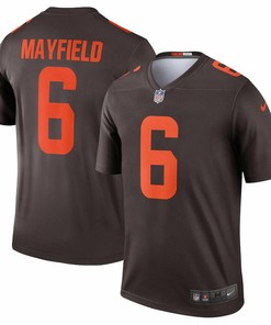 Mens Cleveland Browns Baker Mayfield Nike Brown Alternate Legend Jersey - Robokeg