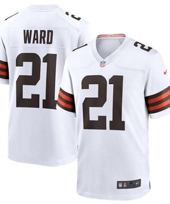 Mens Cleveland Browns Denzel Ward Nike White Game Jersey - Robokeg