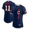 Mens Cleveland Jose Ramirez Navy 2021 Mlb All Star Game Player Jersey Gift For Cleveland Fans - Robokeg