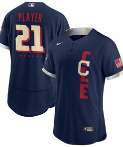 Mens Cleveland Navy 2021 Mlb All Star Game Custom Jersey Gift For Cleveland Fans - Robokeg