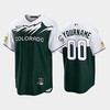 Men's Colorado Rockies 00 Custom 2022-23 City Connect Green Jersey - Robokeg