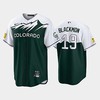 Men's Colorado Rockies 19 Charlie Blackmon 2022-23 City Connect Green Jersey - Robokeg