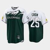 Men's Colorado Rockies 25 C.J.Cron 2022-23 City Connect Green Jersey - Robokeg