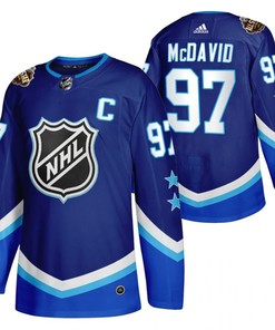 Men's Connor McDavid Oilers Western Blue 2022 All-Star Jersey 97 Jersey - Robokeg