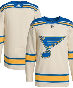 Men's Cream St. Louis Blues 2022 Winter Classic Jersey Jersey - Robokeg