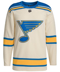 Men's Cream St. Louis Blues 2022 Winter Classic Jersey Jersey - Robokeg